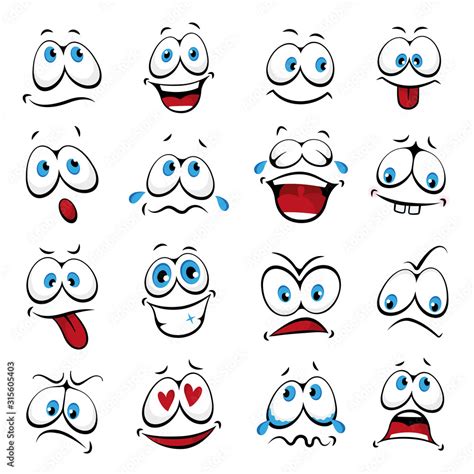 hilarious cartoon faces|expressive cartoon faces.